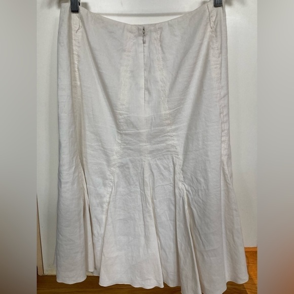 Elie Tahari linen A line skirt - Picture 5 of 11
